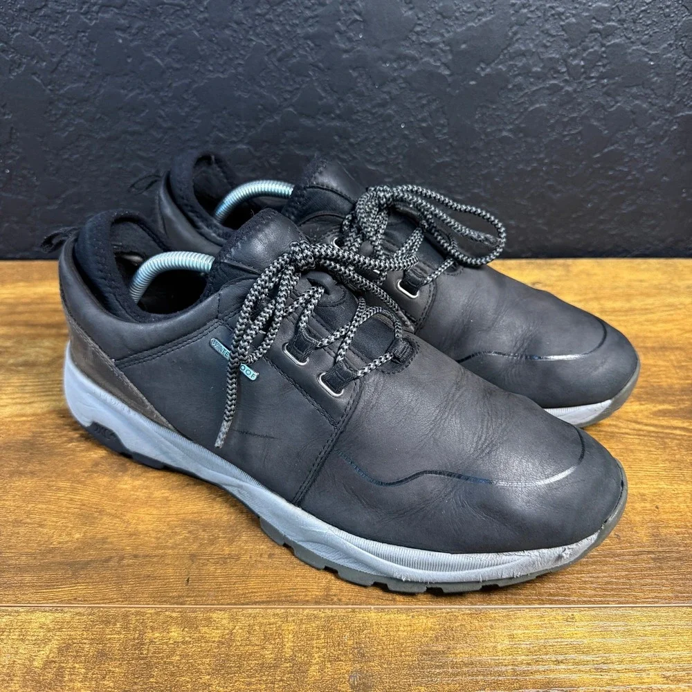 Johnston & Murphy XC4 25-3305 Black Leather Waterproof Hiking Shoes Mens 10M